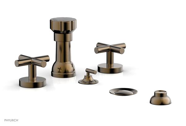 Phylrich - Transition Four Hole Bidet Set - Cross Handle