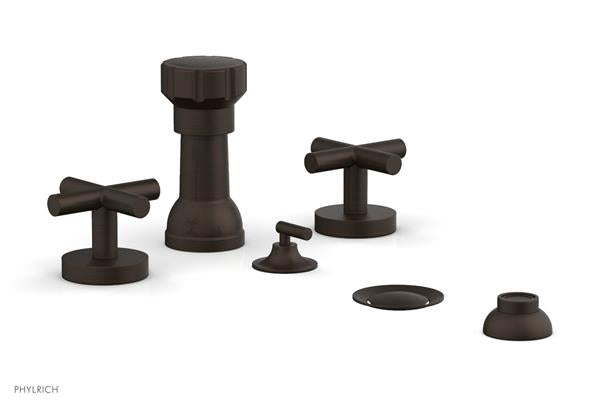 Phylrich - Transition Four Hole Bidet Set - Cross Handle