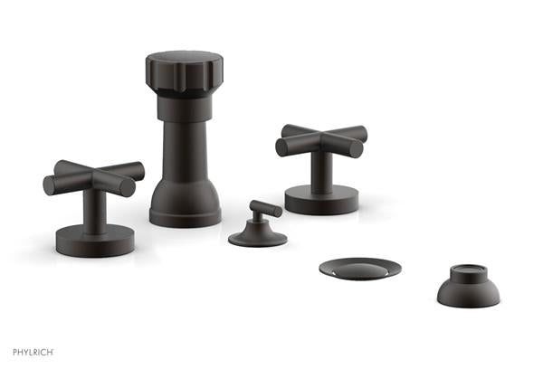 Phylrich - Transition Four Hole Bidet Set - Cross Handle