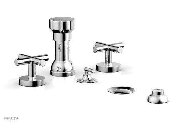 Phylrich - Transition Four Hole Bidet Set - Cross Handle