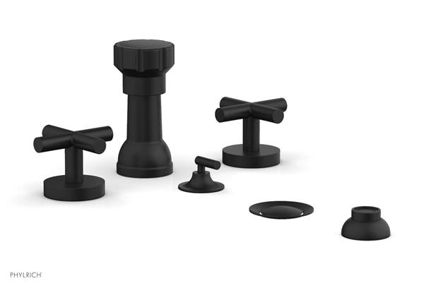 Phylrich - Transition Four Hole Bidet Set - Cross Handle