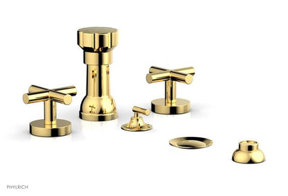 Phylrich - Transition Four Hole Bidet Set - Cross Handle