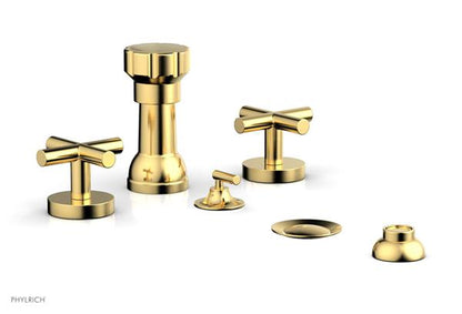 Phylrich - Transition Four Hole Bidet Set - Cross Handle