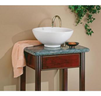 Cheviot - Water Lily Vessel Sink, 17 Inch, White