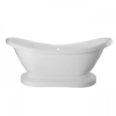 Maidstone - Langdon Acrylic 69 Inch Freestanding Pedestal Tub - No Faucet Drillings