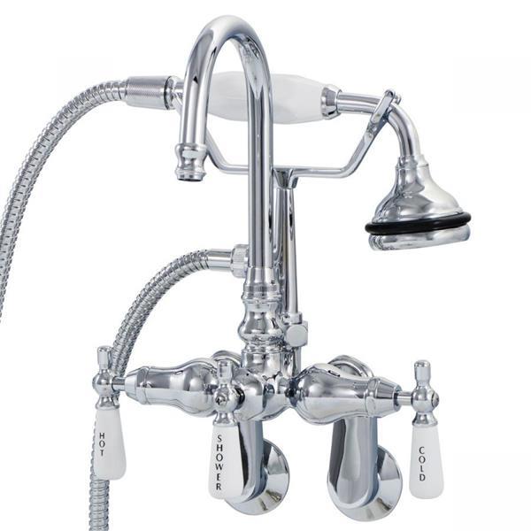 Maidstone - Tub Wall Mount English Telephone Faucet - Gooseneck Spout