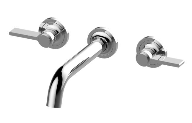 Graff - Pantheon Wall-Mounted Roman Tub Faucet with Two Handles - Trim Only