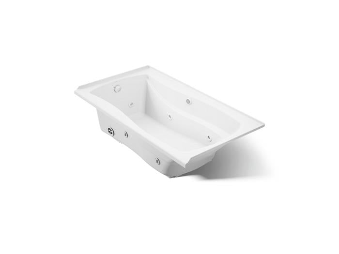 Kohler - Mariposa 66 X 36 Inch Alcove Whirlpool Bath With Bask Heated Surface, Left Drain