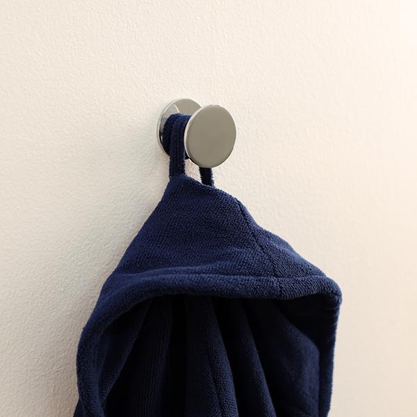 Lacava - Arch Wall-Mount Robe Hook Made Of Chrome Plated Brass. Diam: 2 Inch, D: 1 1/2 Inch.