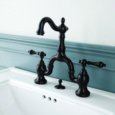 Maidstone - Bellmont Bridge Bathroom Sink Faucet - Metal Lever Handles