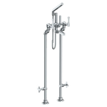 Watermark - Chelsea Floor Standing Bath Set with Hand Shower and Shut-Off Valves