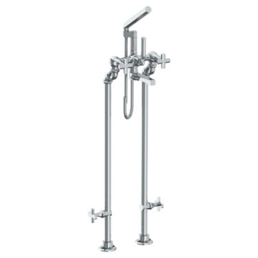 Watermark - Chelsea Floor Standing Bath Set with Hand Shower and Shut-Off Valves