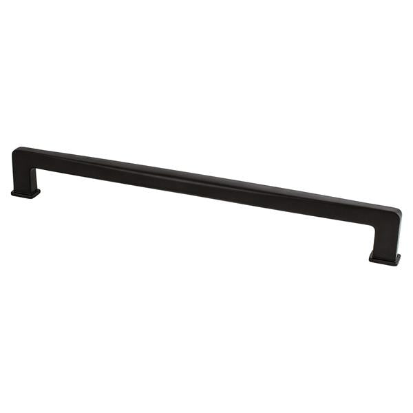Berenson - Subtle Surge 12 inch CC Matte Black Appliance Pull