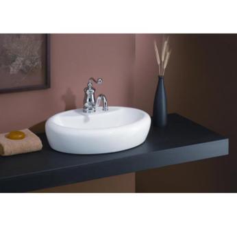 Cheviot - Milano Vessel Sink Single Hole Drilling - White