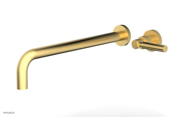 Phylrich - Basic 14 Inch Single Handle Wall Lavatory Set - Lever Handle