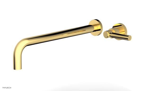 Phylrich - Basic 14 Inch Single Handle Wall Lavatory Set - Lever Handle