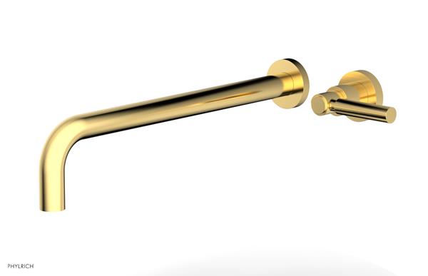 Phylrich - Basic 14 Inch Single Handle Wall Lavatory Set - Lever Handle