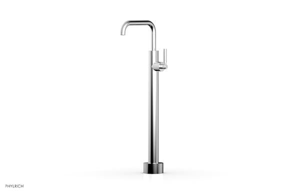 Phylrich - Basic Low Floor Mount Tub Filler Square Spout - Lever Handle