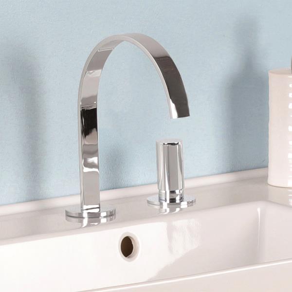 Lacava - Arch Deck-Mount Two-Hole Faucet With An Arch Spout, Knob Handle, Drain Not Included
