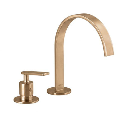 Lacava - Arch Deck-Mount Two-Hole Faucet With An Arch Spout, Lever Handle, Drain Not Included