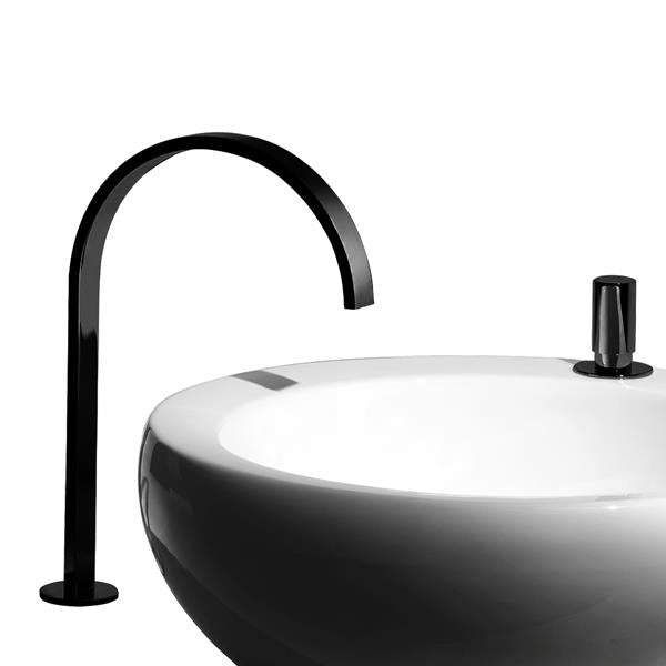 Lacava - Arch Deck-Mount Two-Hole Faucet With An Arch Spout, Knob Handle, Drain Not Included