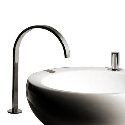 Lacava - Arch Deck-Mount Two-Hole Faucet With An Arch Spout, Knob Handle, Drain Not Included