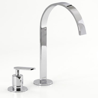 Lacava - Arch Deck-Mount Two-Hole Faucet With An Arch Spout, Knob Handle, Drain Not Included