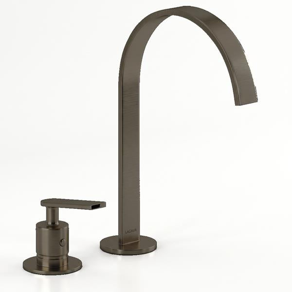 Lacava - Arch Deck-Mount Two-Hole Faucet With An Arch Spout, Knob Handle, Drain Not Included