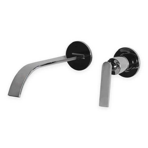 Lacava - Arch Trim - Wall-Mount Two-Hole Faucet With One Lever Handle On The Right, No Backplate