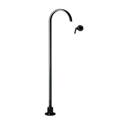 Lacava - Arch Floor-Standing Spout And Wall-Mount Mixer With Lever Handle. Includes Rough-In And Trim