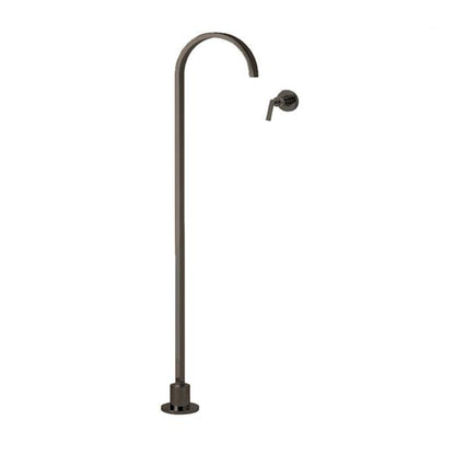 Lacava - Arch Floor-Standing Spout And Wall-Mount Mixer With Lever Handle. Includes Rough-In And Trim