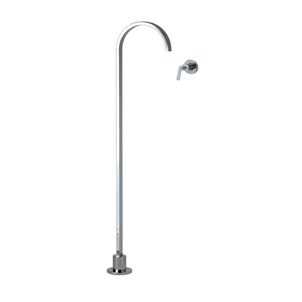 Lacava - Arch Floor-Standing Spout And Wall-Mount Mixer With Lever Handle. Includes Rough-In And Trim