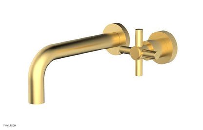Phylrich - Basic 7-1/2 Inch Single Handle Wall Lavatory Set - Tubular Cross Handle
