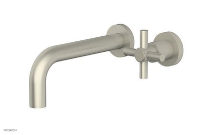 Phylrich - Basic 7-1/2 Inch Single Handle Wall Lavatory Set - Tubular Cross Handle