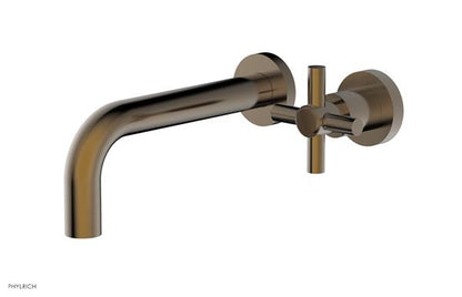 Phylrich - Basic 7-1/2 Inch Single Handle Wall Lavatory Set - Tubular Cross Handle