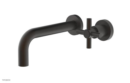 Phylrich - Basic 7-1/2 Inch Single Handle Wall Lavatory Set - Tubular Cross Handle