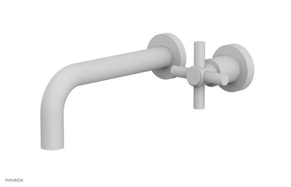 Phylrich - Basic 7-1/2 Inch Single Handle Wall Lavatory Set - Tubular Cross Handle