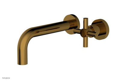Phylrich - Basic 7-1/2 Inch Single Handle Wall Lavatory Set - Tubular Cross Handle