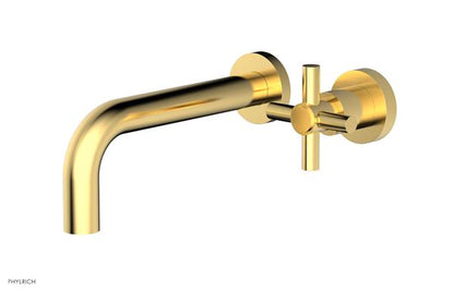 Phylrich - Basic 7-1/2 Inch Single Handle Wall Lavatory Set - Tubular Cross Handle