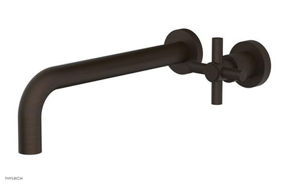 Phylrich - Basic 10 Inch Single Handle Wall Lavatory Set - Tubular Cross Handle