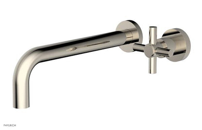 Phylrich - Basic 10 Inch Single Handle Wall Lavatory Set - Tubular Cross Handle
