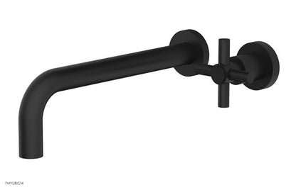 Phylrich - Basic 10 Inch Single Handle Wall Lavatory Set - Tubular Cross Handle