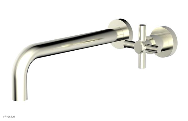 Phylrich - Basic 10 Inch Single Handle Wall Lavatory Set - Tubular Cross Handle