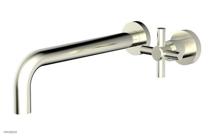 Phylrich - Basic 10 Inch Single Handle Wall Lavatory Set - Tubular Cross Handle