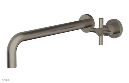 Phylrich - Basic 12 Inch Single Handle Wall Lavatory Set - Tubular Cross Handle