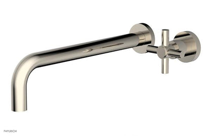 Phylrich - Basic 12 Inch Single Handle Wall Lavatory Set - Tubular Cross Handle