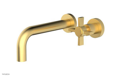Phylrich - Basic 7-1/2 Inch Single Handle Wall Lavatory Set - Cross Blade Handles