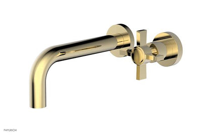 Phylrich - Basic 7-1/2 Inch Single Handle Wall Lavatory Set - Cross Blade Handles
