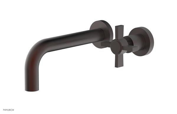 Phylrich - Basic 7-1/2 Inch Single Handle Wall Lavatory Set - Cross Blade Handles