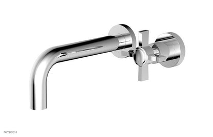 Phylrich - Basic 7-1/2 Inch Single Handle Wall Lavatory Set - Cross Blade Handles